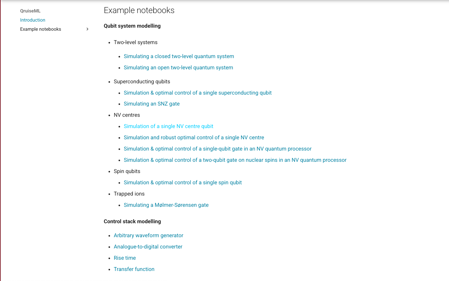 qruiseml example notebooks