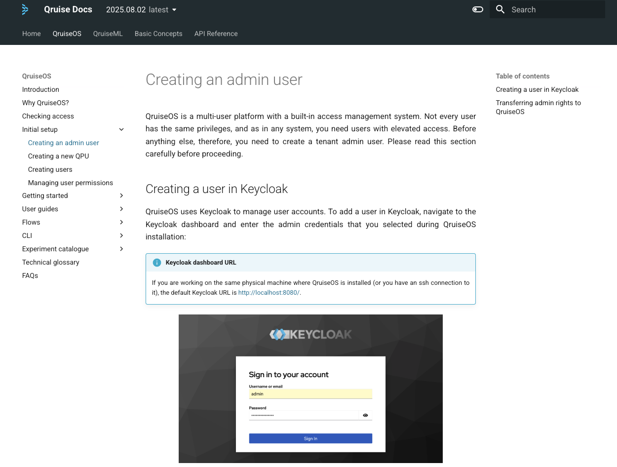 docs new admin setup guide