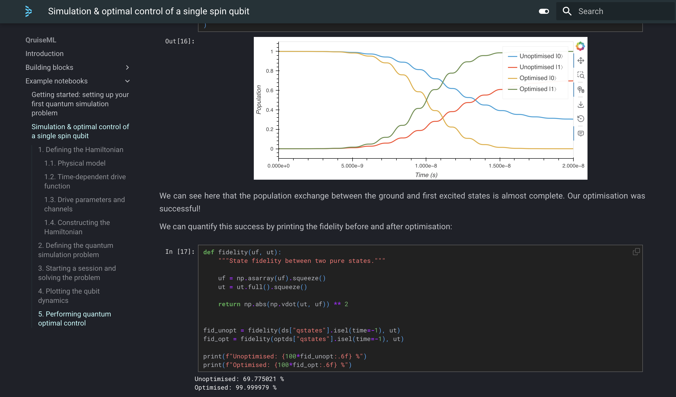 Spin qubit notebook